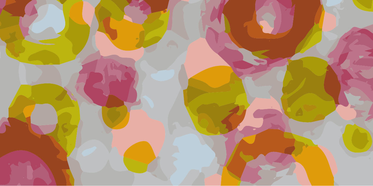 banner background image, vector version of a monotype print circle color study